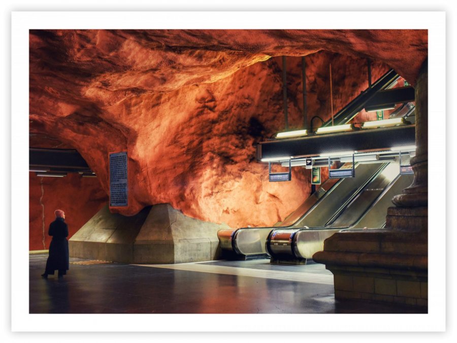 fotokonst stockholm tunnelbana