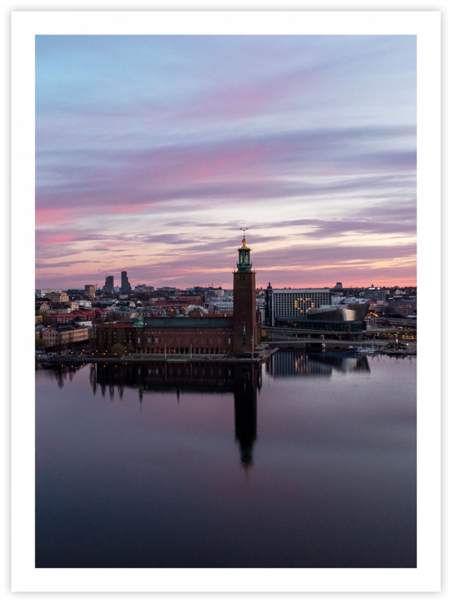 Stockholm i kvällsljus