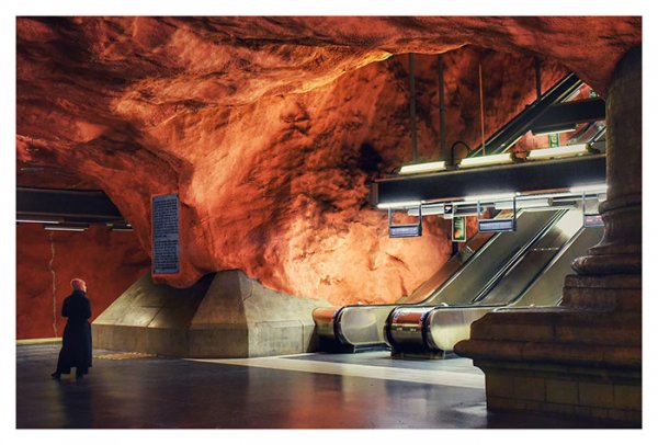 fotokonst stockholm tunnelbana
