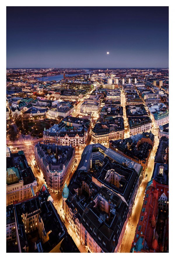 fotokonst stockholm natt