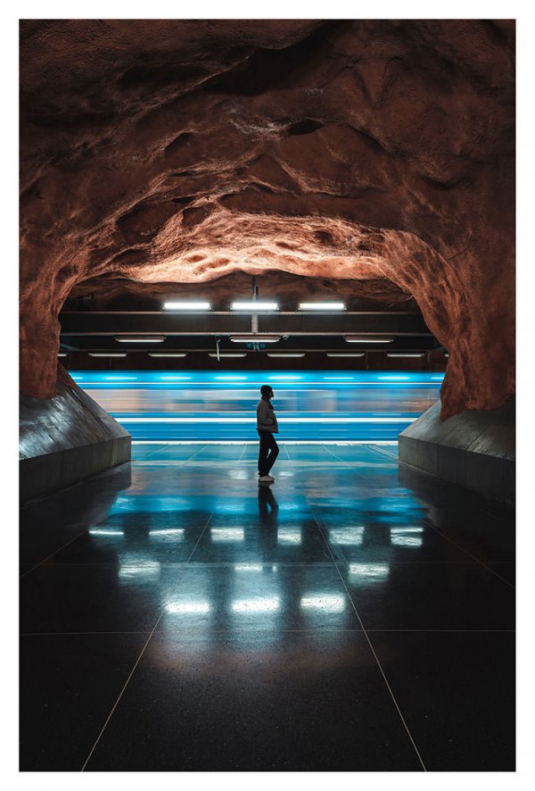 Fotokonst Stockholm Tunnelbanan