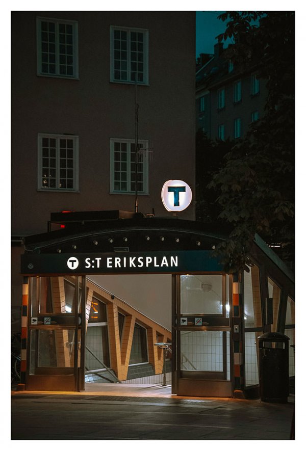 Fotokonst Stockholm S:t Eriksplans tunnelbana